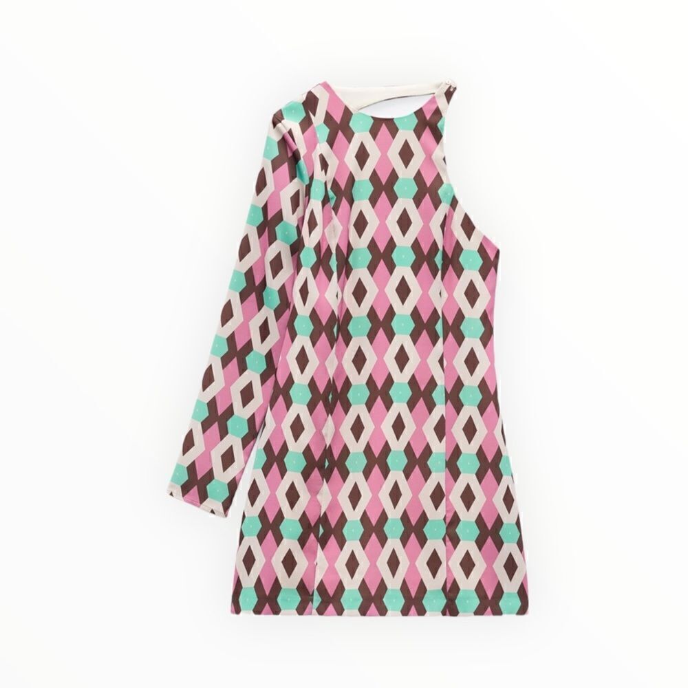 ZARA | Lilac | SATIN EFFECT PRINT DRESS - Picture 2 of 8